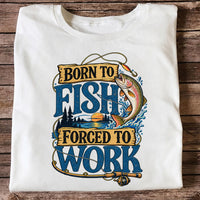 Rainbow Trout Lake Sunset Fishing Graphic T-Shirt
