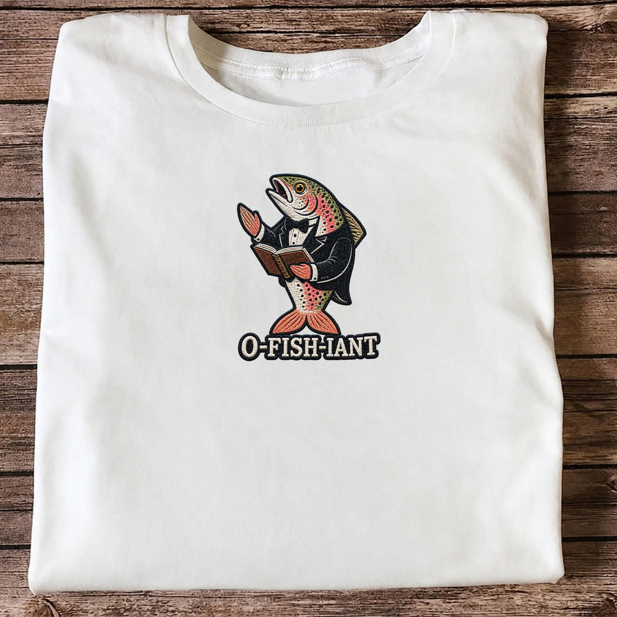 O-Fish-iant Funny Rainbow Trout Wedding Officiant T-Shirt