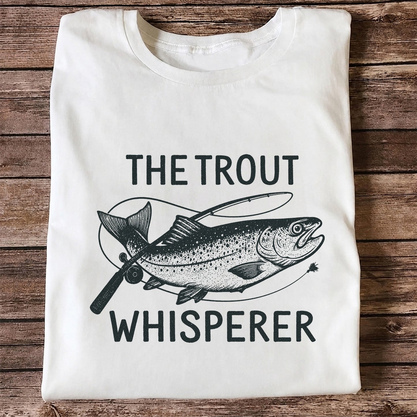 The Trout Whisperer Vintage Trout Fishing T-Shirt