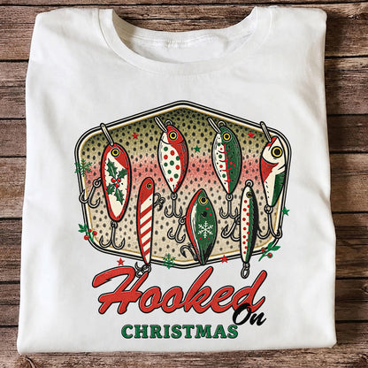 Christmas Fishing Lures Graphic T-Shirt