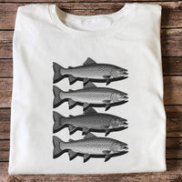 Vintage Trout Collection Freshwater Fishing Graphic T-Shirt