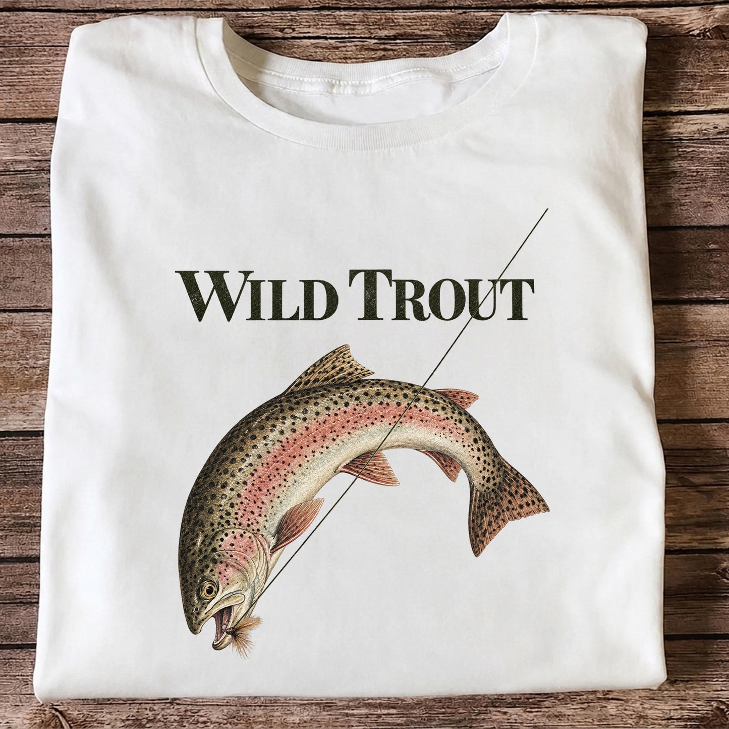 Wild Trout Rainbow Trout Fishing Graphic T-Shirt