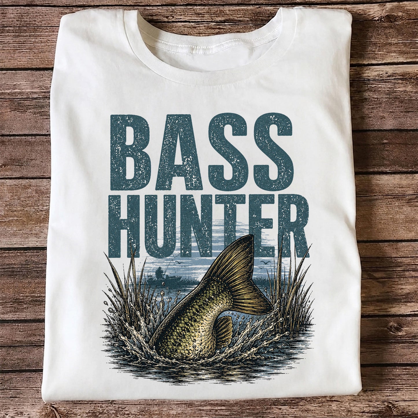 Bass Hunter Fishing T Shirt