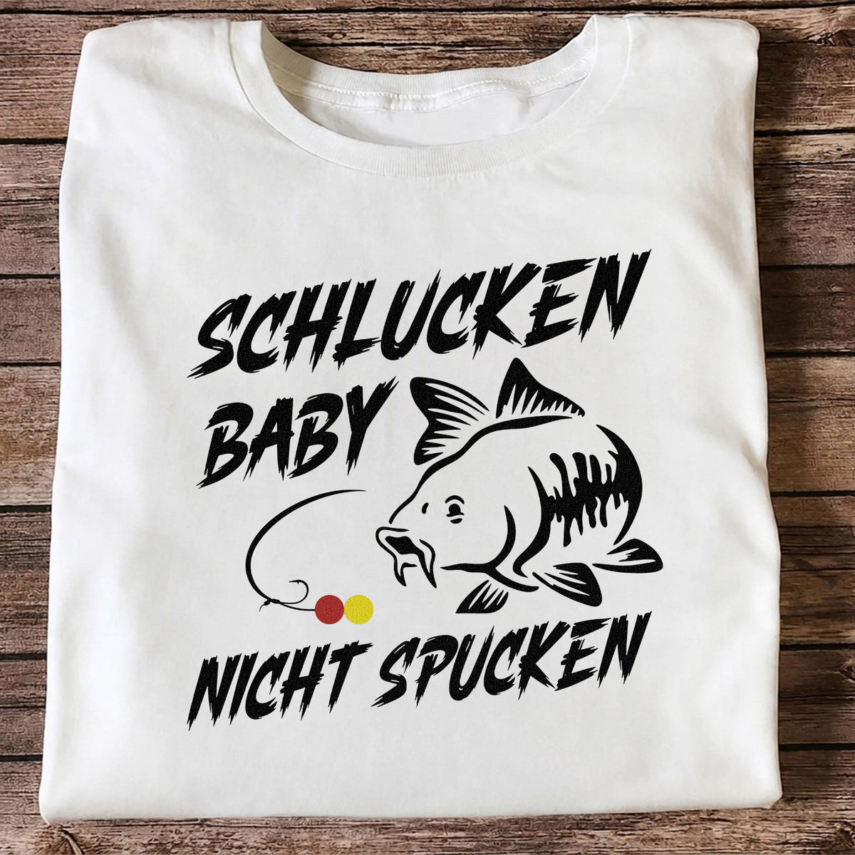 Schlucken Baby Nicht Spucken Funny Bass Fishing T-Shirt
