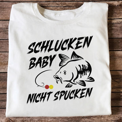 Schlucken Baby Nicht Spucken Funny Bass Fishing T-Shirt