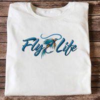 Fly Life Fishing Lure Graphic T-Shirt