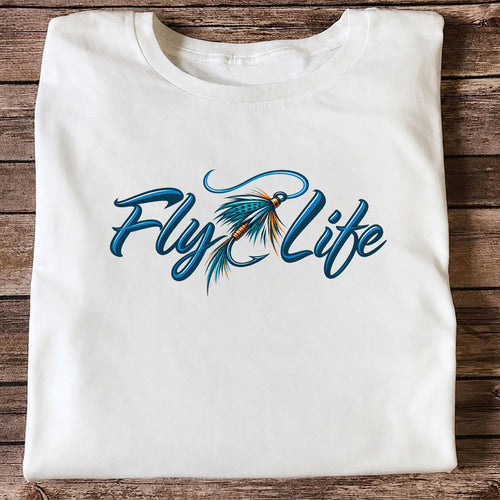 Fly Life Fishing Lure Graphic T-Shirt