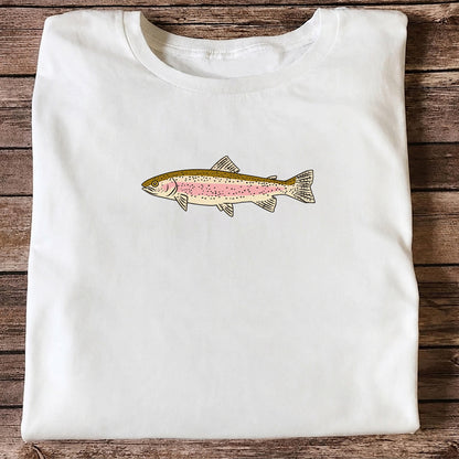 Rainbow Trout Freshwater Fishing Graphic T-Shirt
