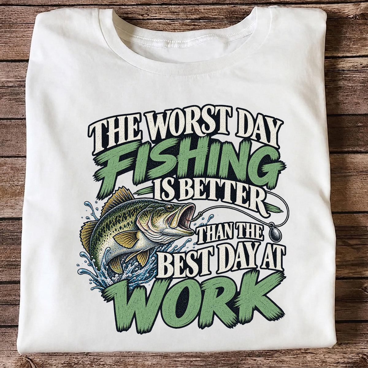 Largemouth Bass Fishing Humor Graphic T-Shirt