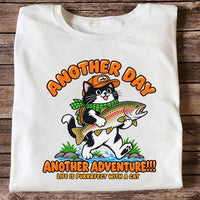Another Day Another Adventure Cat and Trout Fishing Graphic T-Shirt