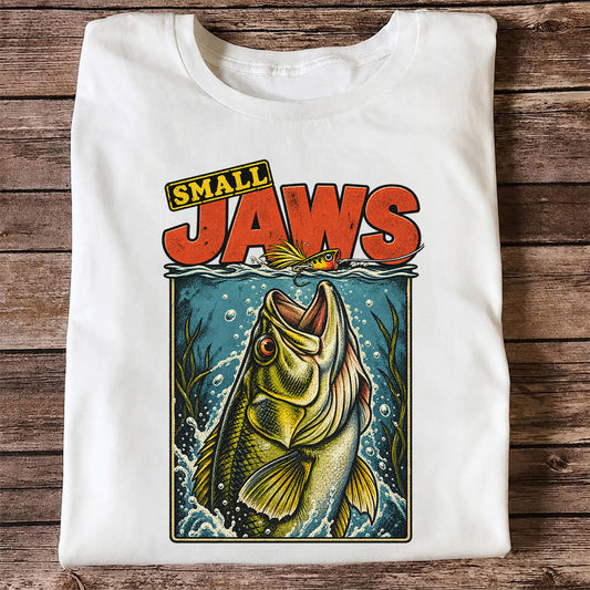 Small Jaws Bass Fishing Graphic T-Shirt