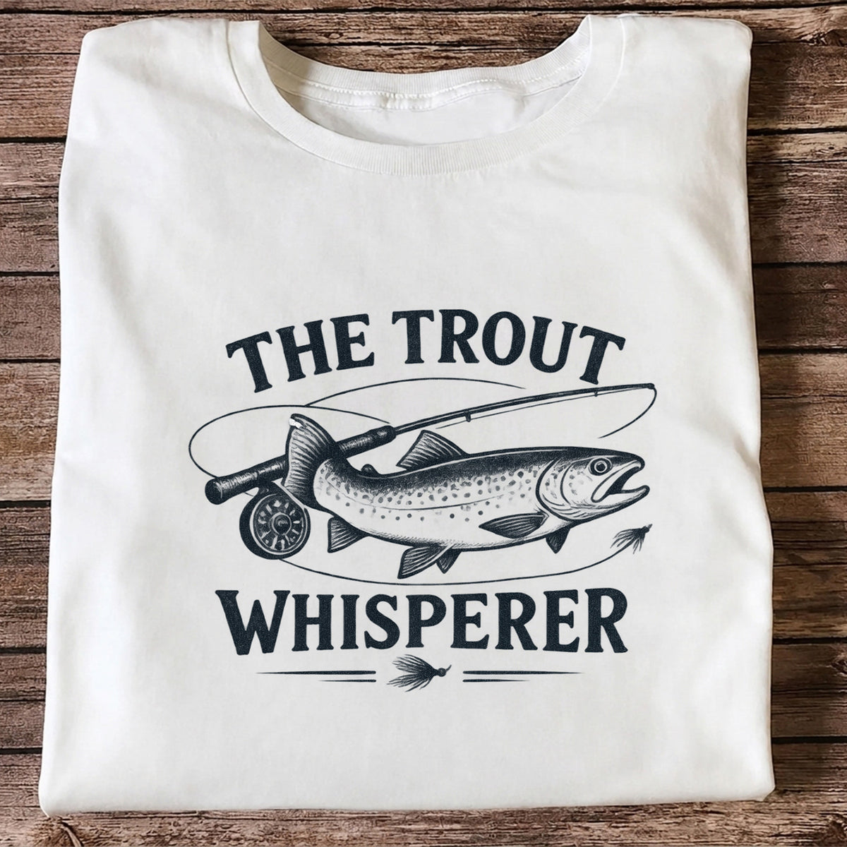 The Trout Whisperer Fly Fishing Graphic T-Shirt
