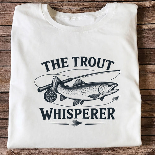 The Trout Whisperer Fly Fishing Graphic T-Shirt