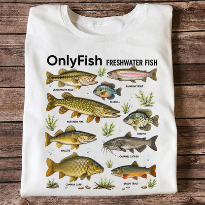 OnlyFish Freshwater Fish Species Shirt