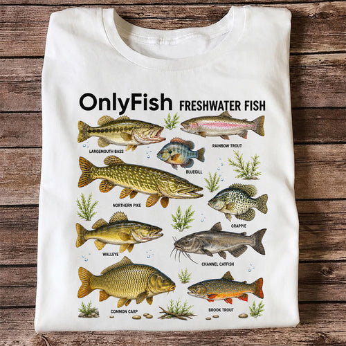 OnlyFish Freshwater Fish Species Shirt
