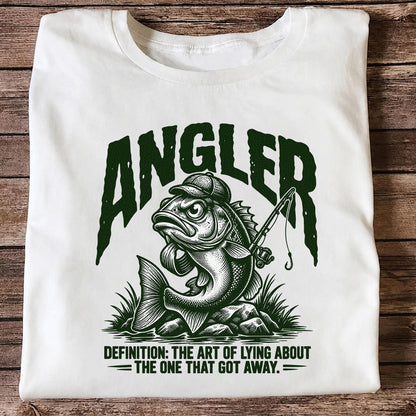 Angler Bass Fishing The One That Got Away Graphic T-Shirt