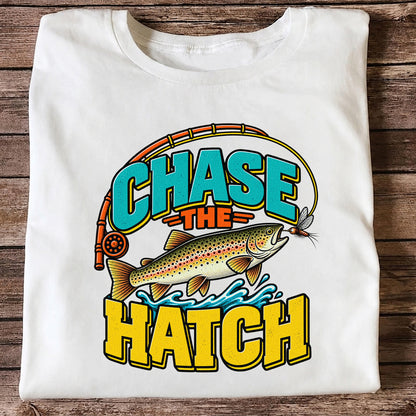 Chase the Hatch Brown Trout Fly Fishing T-Shirt