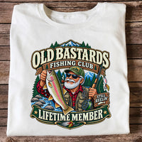 Old Bastards Fishing Club Lifetime Member Still Reelin' Rainbow Trout T-Shirt