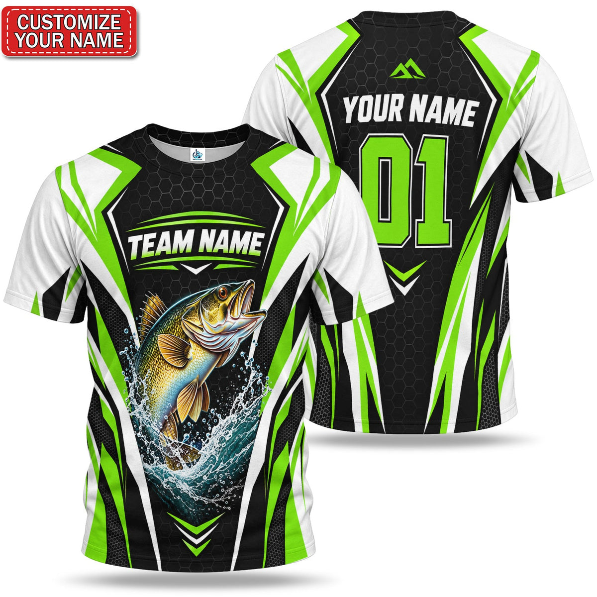 Personalized Fish Team Fishing Graphic T-Shirt