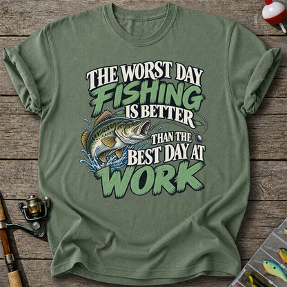 Largemouth Bass Fishing Humor Graphic T-Shirt