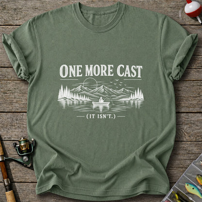 One More Cast Funny Lake Fishing Graphic T-Shirt