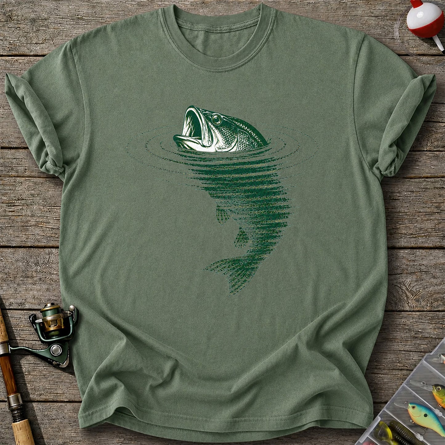 Largemouth Bass Fishing T-Shirt Vintage Bass Fishing Tee