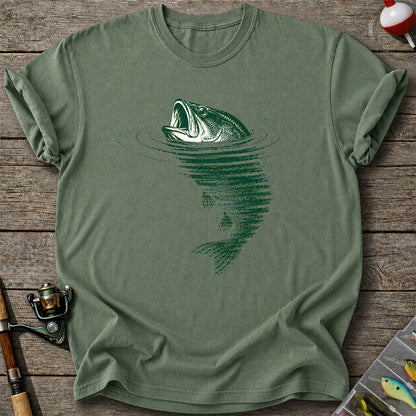 Largemouth Bass Fishing T-Shirt Vintage Bass Fishing Tee