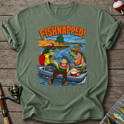 Fishnapped Funny Fish Kidnapping Angler Fishing T-Shirt