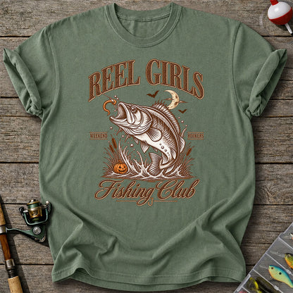 Reel Girls Weekend Hookers Halloween Bass Fishing T-Shirt