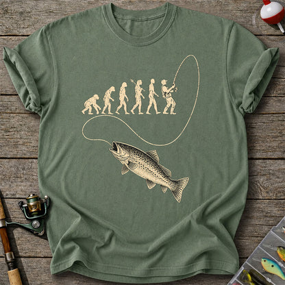 Angler Evolution Bass Fishing Graphic T-Shirt