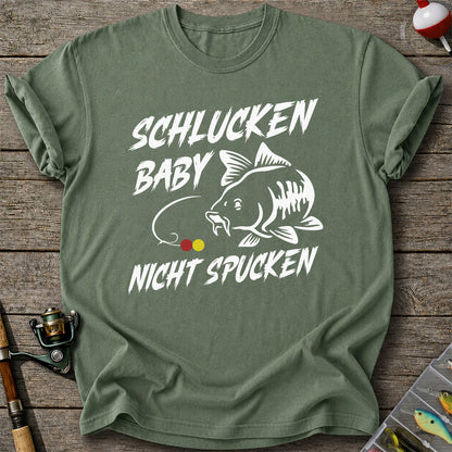 Schlucken Baby Nicht Spucken Funny Bass Fishing T-Shirt