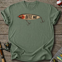 Bite Me Funny Fishing Lure T Shirt