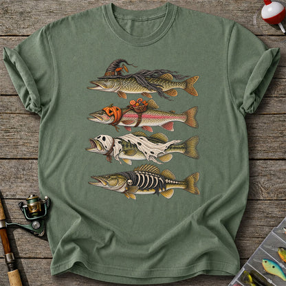 Halloween Costume Fish Freshwater Fishing Graphic T-Shirt
