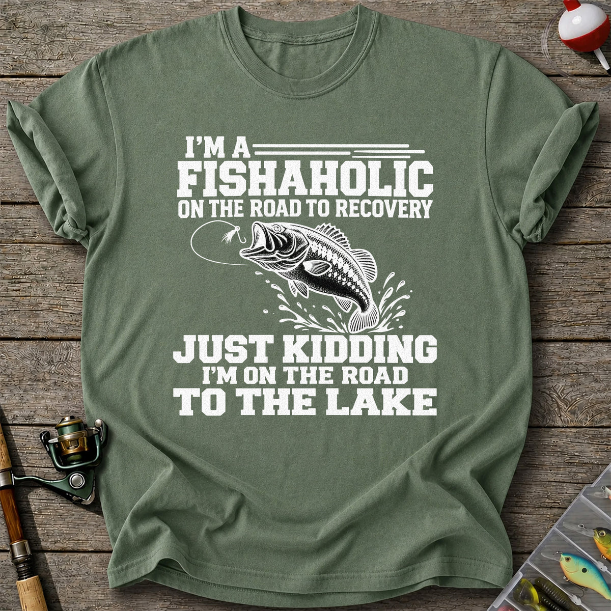 Largemouth Bass Fishing Humor Graphic T-Shirt