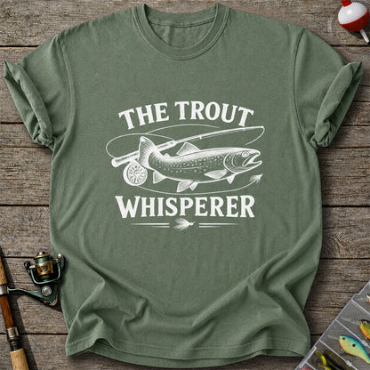The Trout Whisperer Fly Fishing Graphic T-Shirt