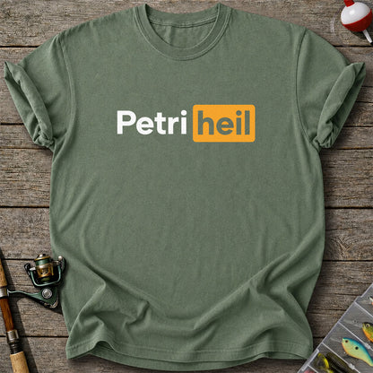 Petri Heil Fishing Logo Graphic T-Shirt