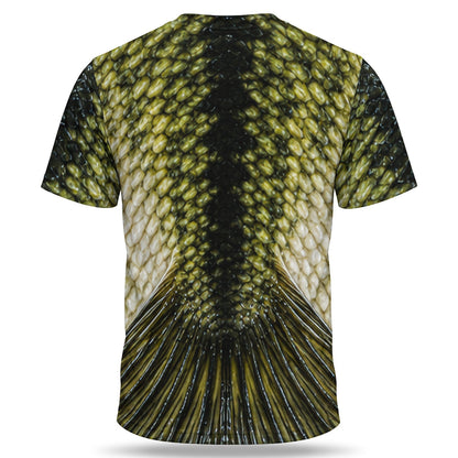 Open Mouth Fish Face 3D Fishing T-Shirt