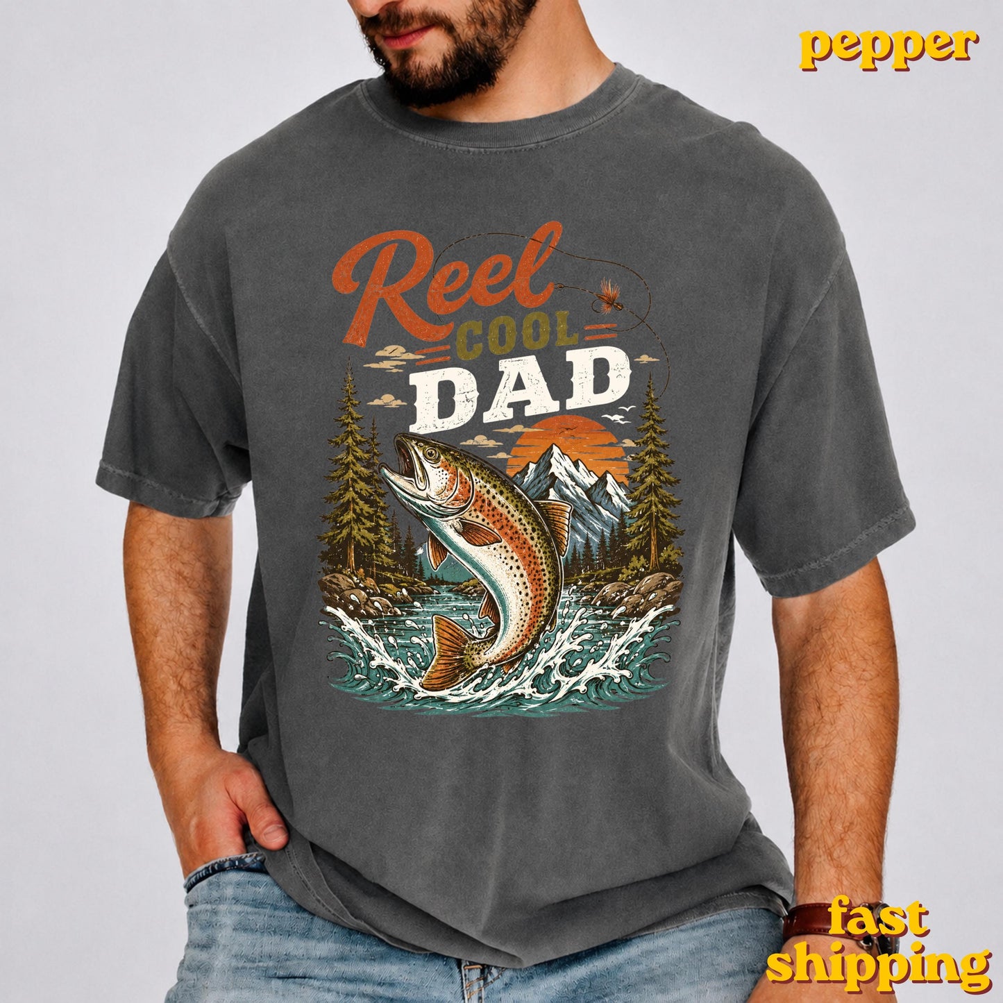Vintage Retro Fishing Shirt for Men