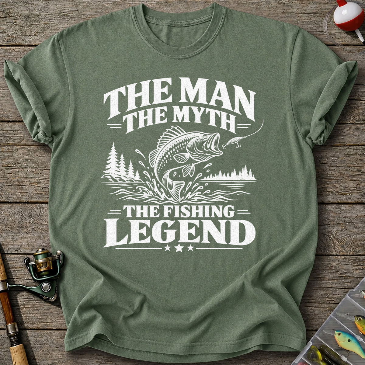The Man The Myth The Fishing Legend T-Shirt