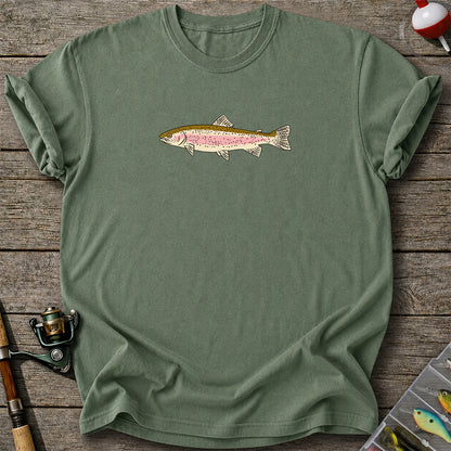 Rainbow Trout Freshwater Fishing Graphic T-Shirt