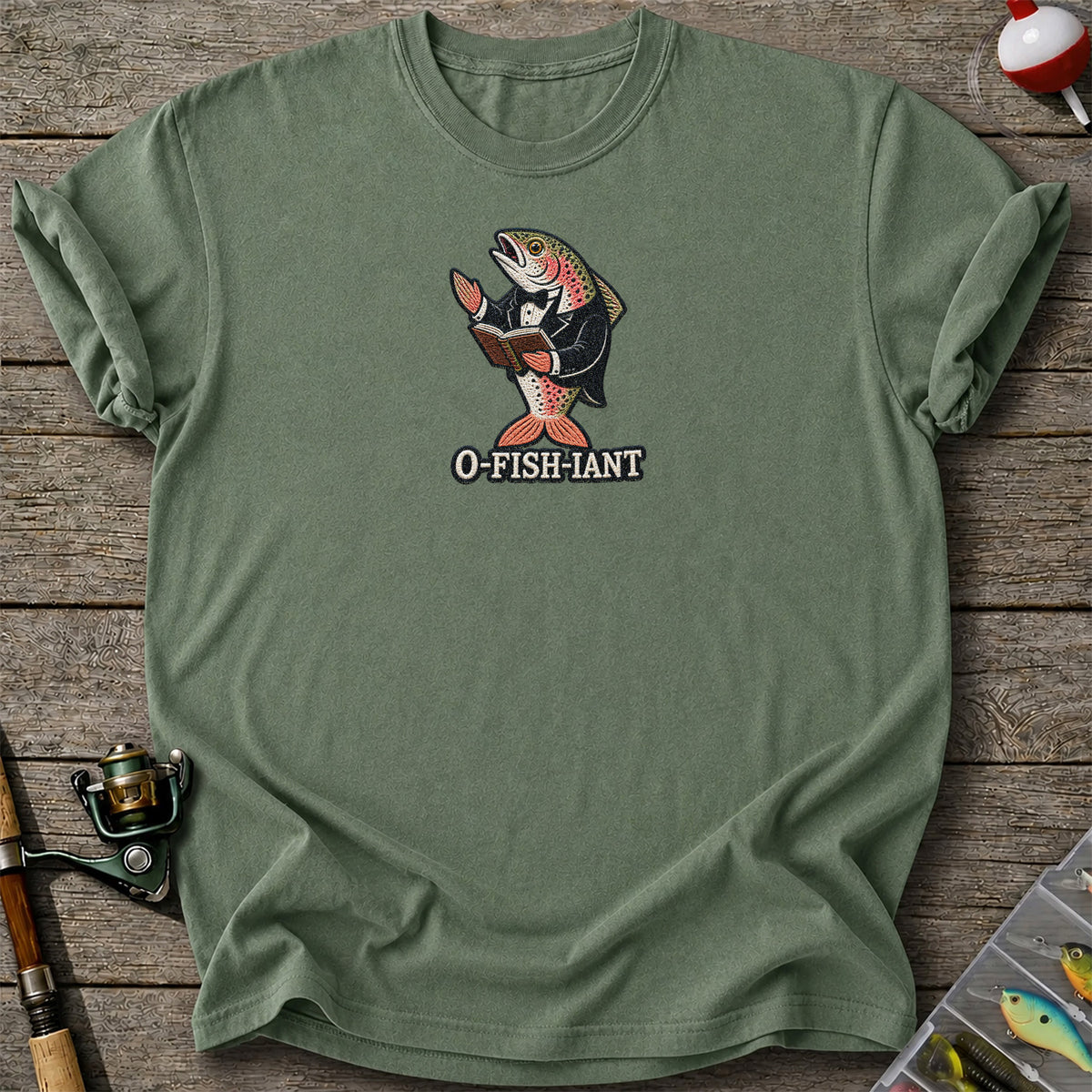 O-Fish-iant Funny Rainbow Trout Wedding Officiant T-Shirt