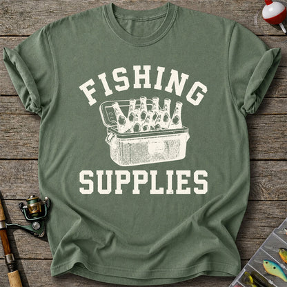 Fishing Supplies T-Shirt Funny Fishing Gift for Fisherman