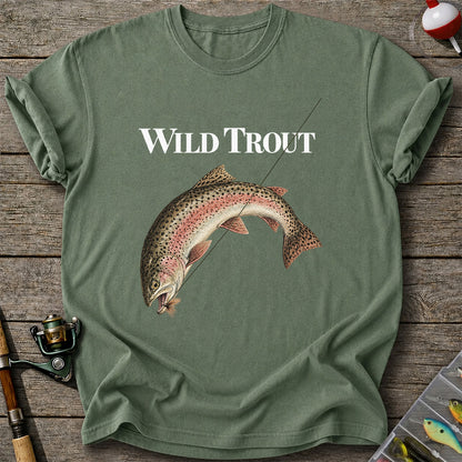 Wild Trout Rainbow Trout Fishing Graphic T-Shirt
