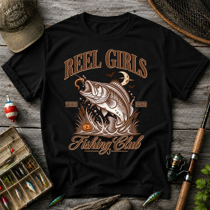 Reel Girls Weekend Hookers Halloween Bass Fishing T-Shirt