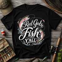 Reel Girls Fish Y'all Rainbow Trout Women's Fishing T-Shirt