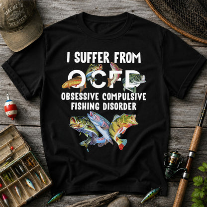 Fishing Obsession Colorful Fish Graphic T-Shirt
