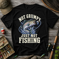 Not Grumpy Just Not Fishing Rainbow Trout Graphic T-Shirt
