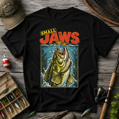 Small Jaws Bass Fishing Graphic T-Shirt