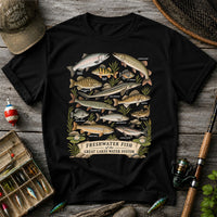 Freshwater Fish of the Great Lakes Water System Graphic T-Shirt