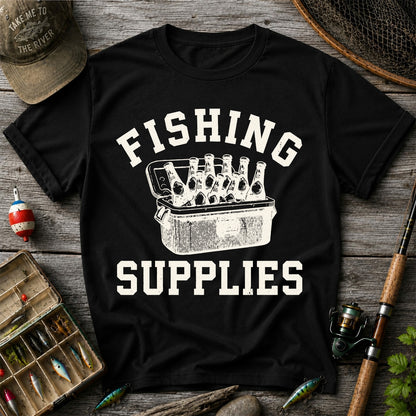 Fishing Supplies T-Shirt Funny Fishing Gift for Fisherman
